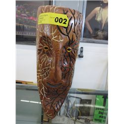 Ken Howes carved,  native face mask