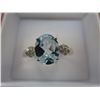 Image 1 : Blue topaz gemstone ring