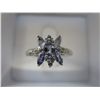 Image 1 : Tanzanite & Diamond dinner ring