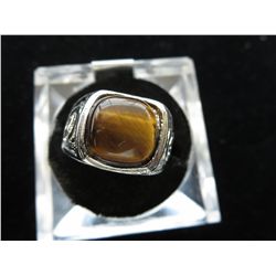 5x Tiger's Eye gemstone rings - new/unused