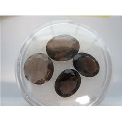 Brown Quartz, various cut gemstones