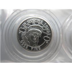 4x  American Mint - Statue of Liberty rounds