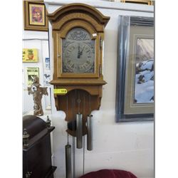 West German -Oak case 3 weight clock