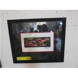 Framed,  Richard Shorty print "Follow Me"