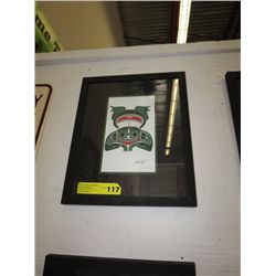 Framed, Richard Shorty print "Frog"
