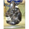 Image 1 : Hand carved -Obsidian orchid statue