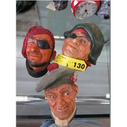 3 Bossons wall plaques