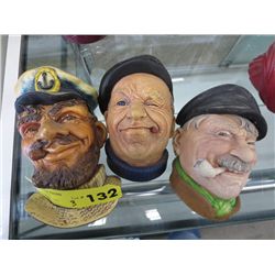 3 Bossons wall plaques