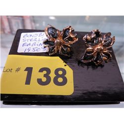 1950's - Bond Boyd Sterling earrings