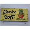 Image 1 : Folk art painted sign "Service Dept."