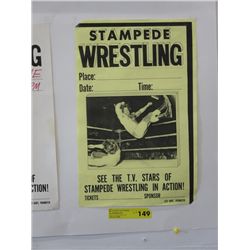 Stampede Wrestling advertising poster