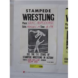 Stampede Wrestling advertising poster