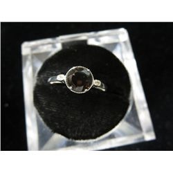 Smokey Topaz & Diamond ring