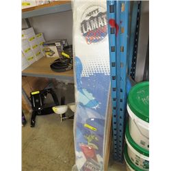 Snow board with Mott's Clamato logo