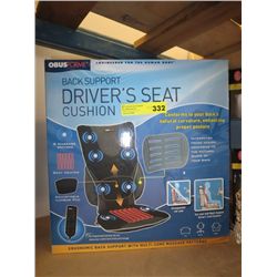 Obusforme back support driver's seat cushion