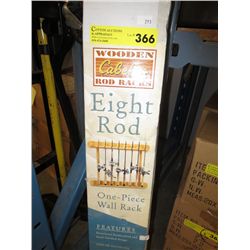 Cabela's Eight Rod Wall Rack, in box
