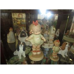 8 Bisque music boxes and statuettes