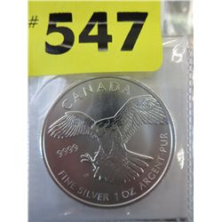 2014 .999 falcon 1 oz. silver coin