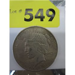 1922 American Peace dollar