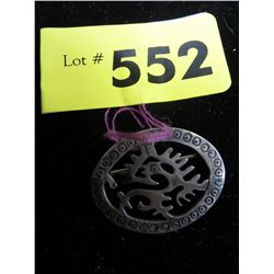 Sterling brooch, Mexican. Stamped "JS"