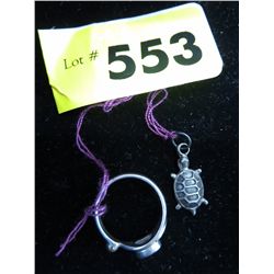 Sterling & amethyst crystal ring