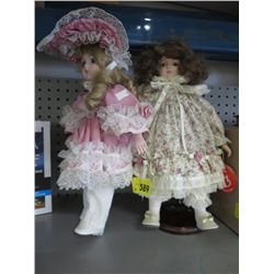 2 Collectible dolls