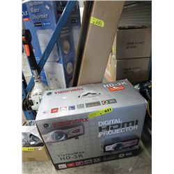 HDMI digital projector and screen, in box