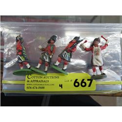 Four limited plastic South Highland figurines