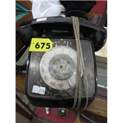 Vintage rotary dial telephone