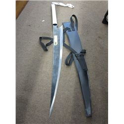 Large bladed knife/sword, with sheath