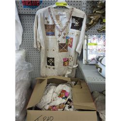Case of 3x beaded T-shirts