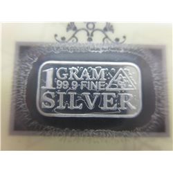 4 x .999 solid silver US mint certified bars