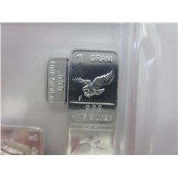 10 x .999 silver American eagle bars
