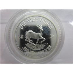 2013 South African .999 silver Krugerrand coin