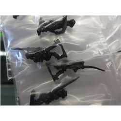 9 x Antique lead toy soldiers