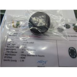 Certified 103 carat museum sized sapphire