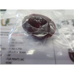 Certified 106 carat museum sized ruby