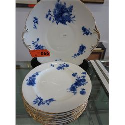 9 pieces of Doulton Burslem china