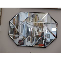 Vintage mirror with beveled edges, 26" x 36"