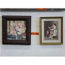 2 framed prints