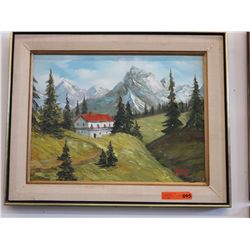 Paint on canvas, signed. Dennie '78