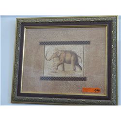 Framed elephant print