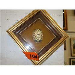 Box framed Ukrainian Easter egg