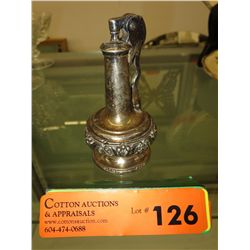 Ronson "decanter" lighter, silver plated