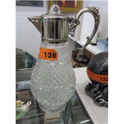 Pressed glass decanter
