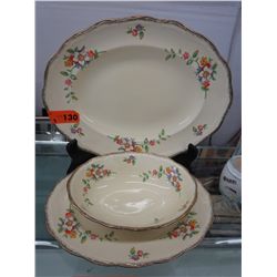 3 pieces of Meakin "Marigold" dishes