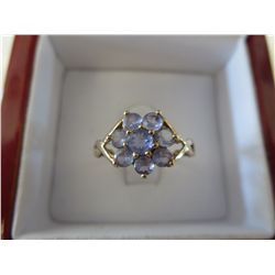 Tanzanite ring set in 10kt Yellow Gold