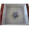 Image 1 : Tanzanite ring set in 10kt Yellow Gold