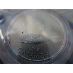 2014 Canada silver $20.00 coin