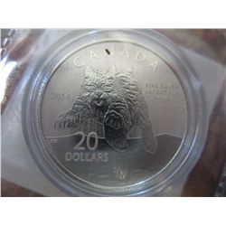 2014 Canada silver $20.00 coin